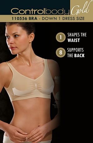 Linsori Sculpted Support Bra in Bare - close-up