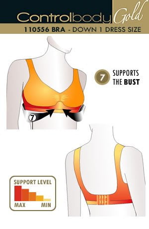 Linsori Sculpted Support Bra in Bare - lifestyle view
