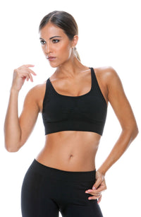 Linsori Midnight Performance Support Bra - close-up