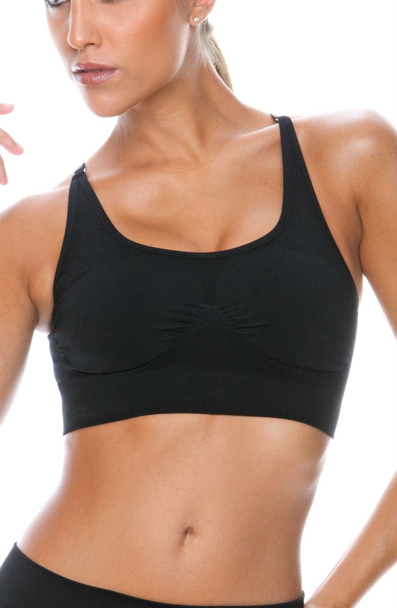 Linsori Midnight Performance Support Bra - detail view