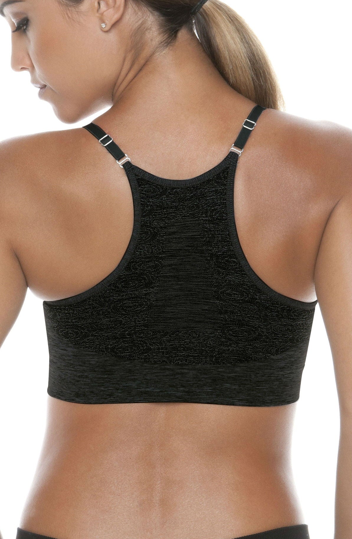 Linsori Midnight Performance Support Bra - side view
