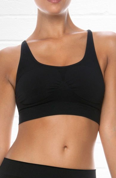 Linsori Midnight Performance Support Bra - side view