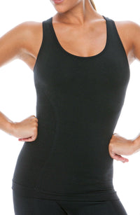 Linsori Noir Sporty Tank Top With Bra - side view
