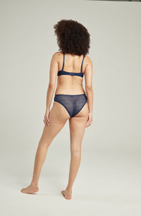 Linsori Noir Deco High Leg Delicate Brief - close-up