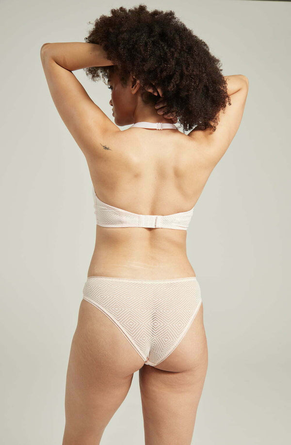 Linsori Blush Deco High Leg Delicate Brief - detail shot