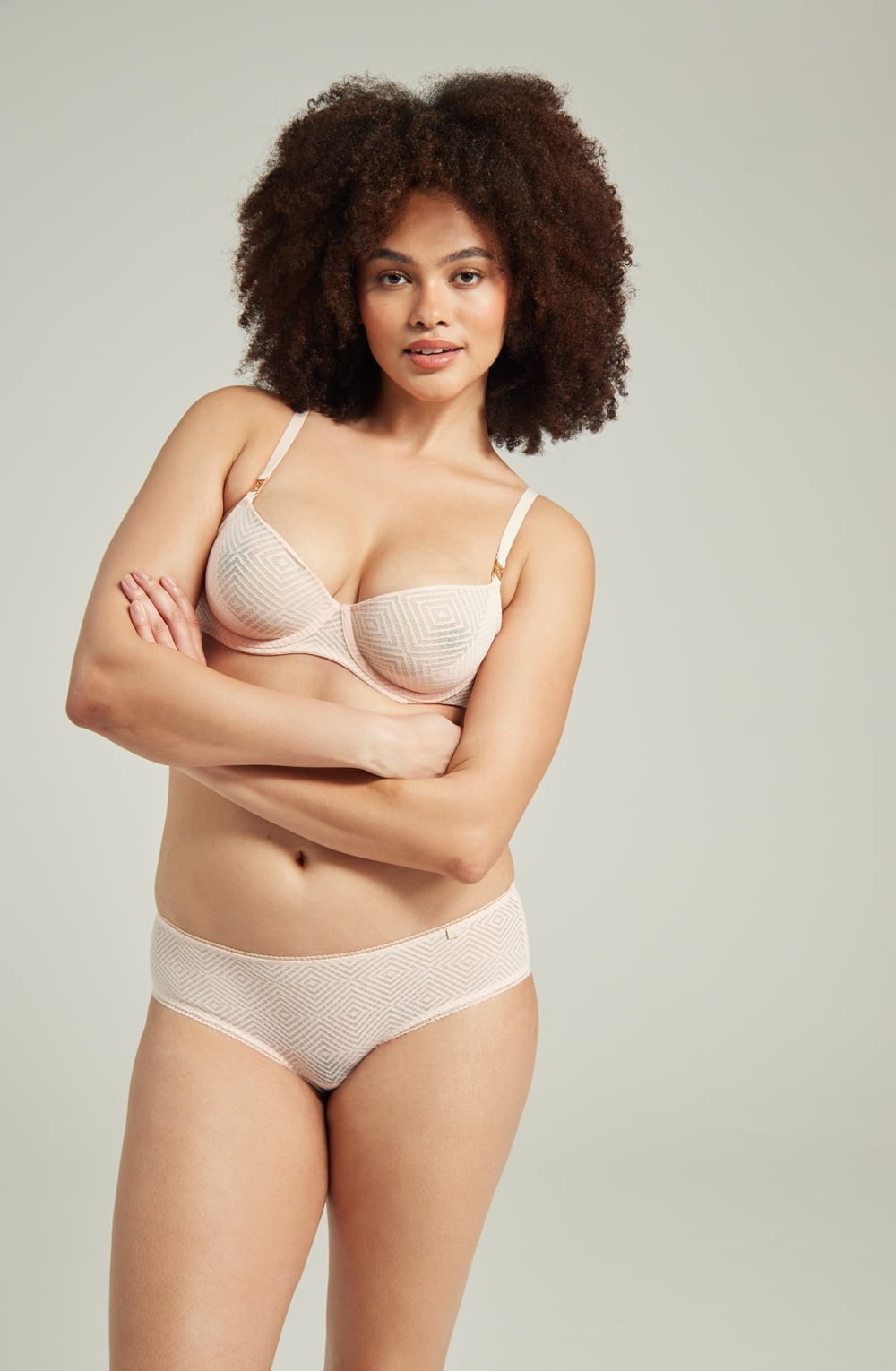 Linsori Obsidian Deco Sheer Hipster - side view