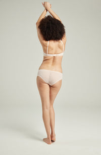 Linsori Blush Deco Lace Balcony Bra - front view