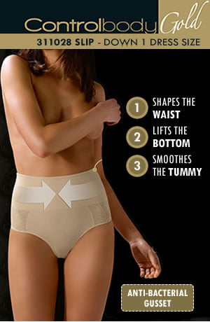 Linsori Sculpting Noir Shaping Brief - back view