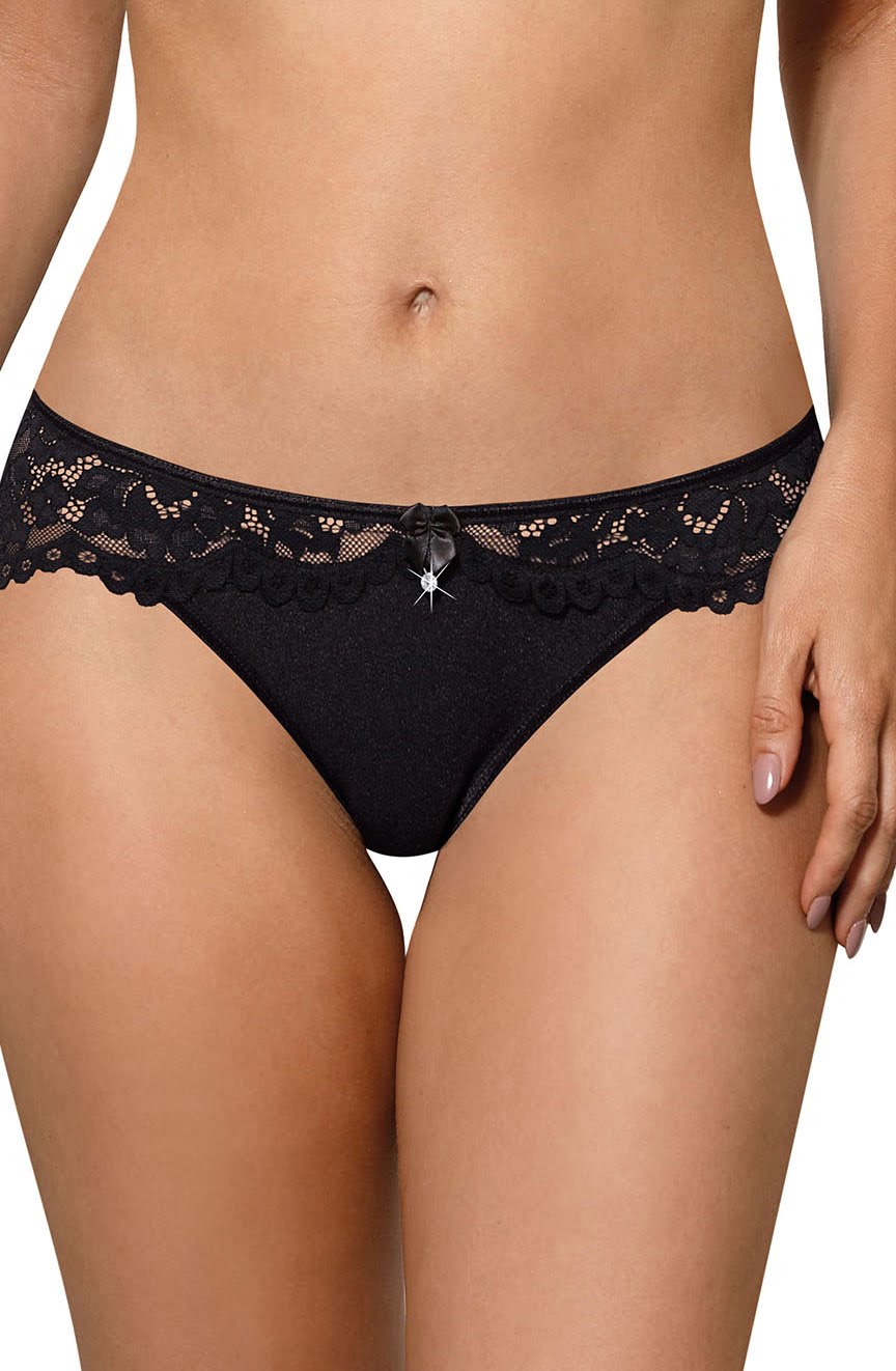 Linsori Obsidian Scalloped Soft Cup Bra - styled view