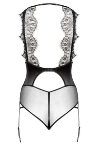 Linsori Noir Lace Laurienne Teddy - lifestyle view