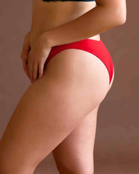 Linsori Mimi Scarlet Open-Back Brief -  Left view