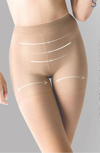 Linsori Secret Shaper Tights with Caffeine - styled view