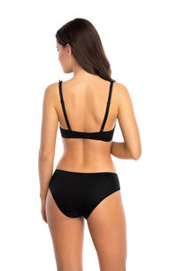 Linsori Florence Noir &amp; Rose Embroidered Brief - close-up
