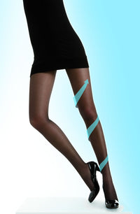 Linsori Sculpting Opaque Tights Hold-Ups - styled view