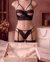 linsori - Shaquila Five-Piece Bondage Set Plus Size - product view