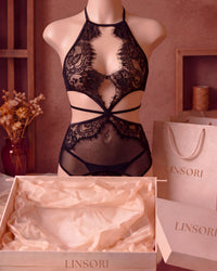 Linsori Floral Lace Aliyah Chemise Plus Size - Mannequin View