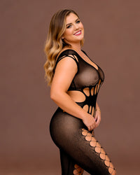 Linsori Onyx Etain Bodystocking Set-  Right view
