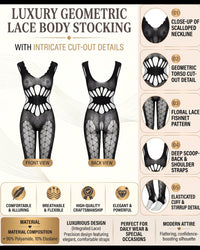 Linsori Onyx Etain Bodystocking Set-  Product detail view