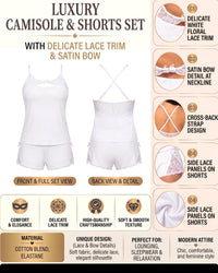 Linsori Pearl Modal Lace Sleep Set Plus Size -  Product detail view