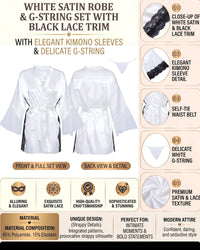 Linsori Pearl Satin Sara Peignoir -  Product detail view