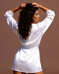 Linsori Pearl Sherie Delicate Peignoir Loungewear -  back view