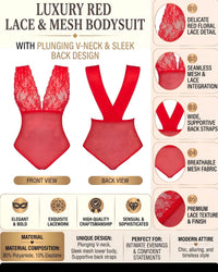 Linsori - Scarlet Lace Veronica Teddy Plus Size - Product Detail