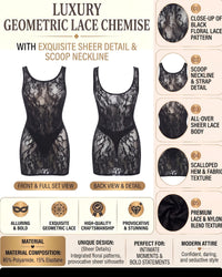 linsori Noir Floral Cut-Out Mini Dress -  Product detail view