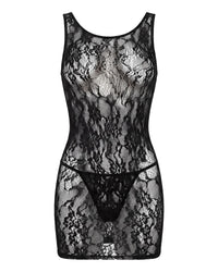 linsori Noir Floral Cut-Out Mini Dress - White background view