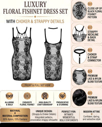 Linsori Fishnet Lace Dress -  Product detail view