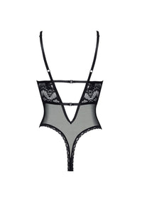 Linsori Peyton Sheer Floral Lace Teddy - close-up