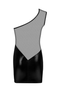 Linsori Noir Sheer Cut-Out Dress Piece - detail view