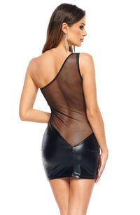 Linsori Noir Sheer Cut-Out Dress Piece - lifestyle view