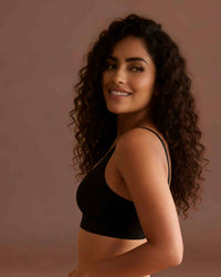 linsori - Midnight Performance Support Bra Plus Size - left view