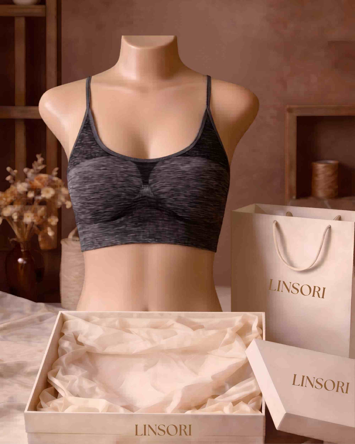 linsori - Ergonomic Support Sports Bra Plus Size - product view