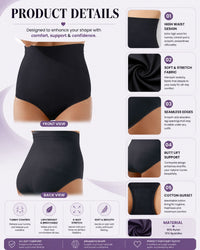Linsori Noir Sculpting High-Waist Brief Plus Size -  Product detail view