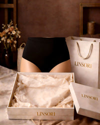 Linsori Noir Sculpting High-Waist Brief Plus Size - Mannequin View