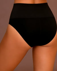 Linsori Noir Sculpting Control Brief Plus Size -  back view