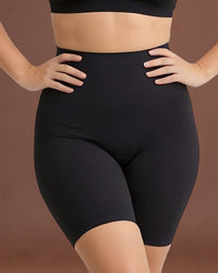 Linsori - Noir Sculpting High-Waist Girdle Plus Size - Front view 