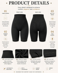 Linsori Sculpted Noir Shaping Short Plus Size -  Product detail view