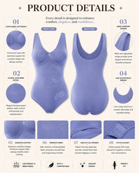 Linsori Sculpted Jacquard Swimming Costume Plus Size -  Product detail view