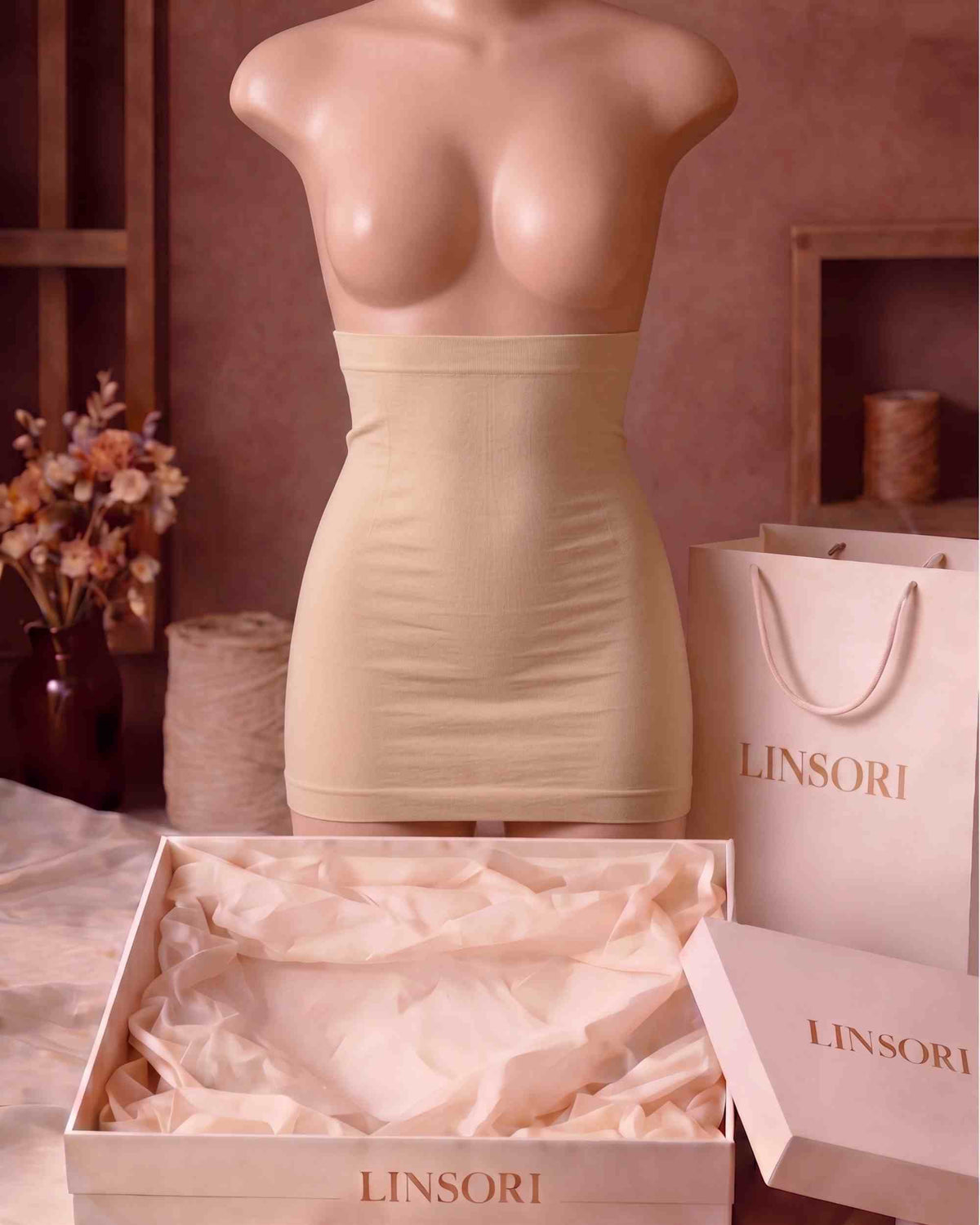 linsori - Bare Silhouette Shaping Underskirt Plus Size - Mannequin view