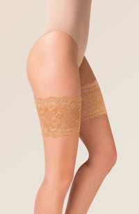 Linsori Bare Lace Thigh Bands Hold-Ups - styled view