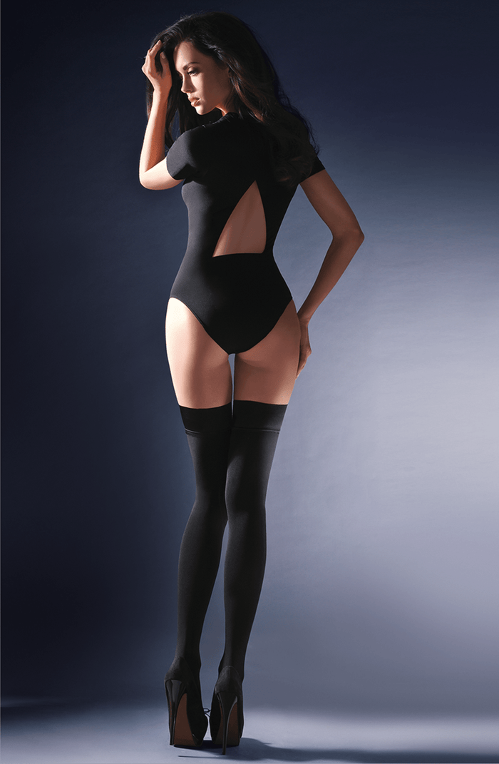 Linsori Alva Midnight Delicate Hold Ups - detail view