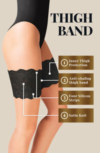 Linsori Bare Lace Thigh Bands Hold-Ups - lifestyle view