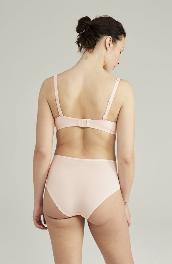 Linsori Blush Seamless High Waist Brief - back view