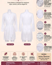 Pearl Chiffon Bridal Robe