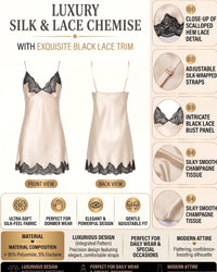 Linsori Pearl Satin Cut-Out Nightdress -  Product detail view
