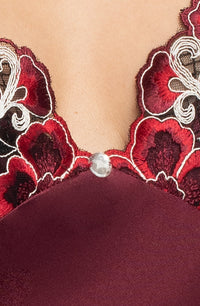 Linsori Amethyst Satin Elodie Nightdress - back view