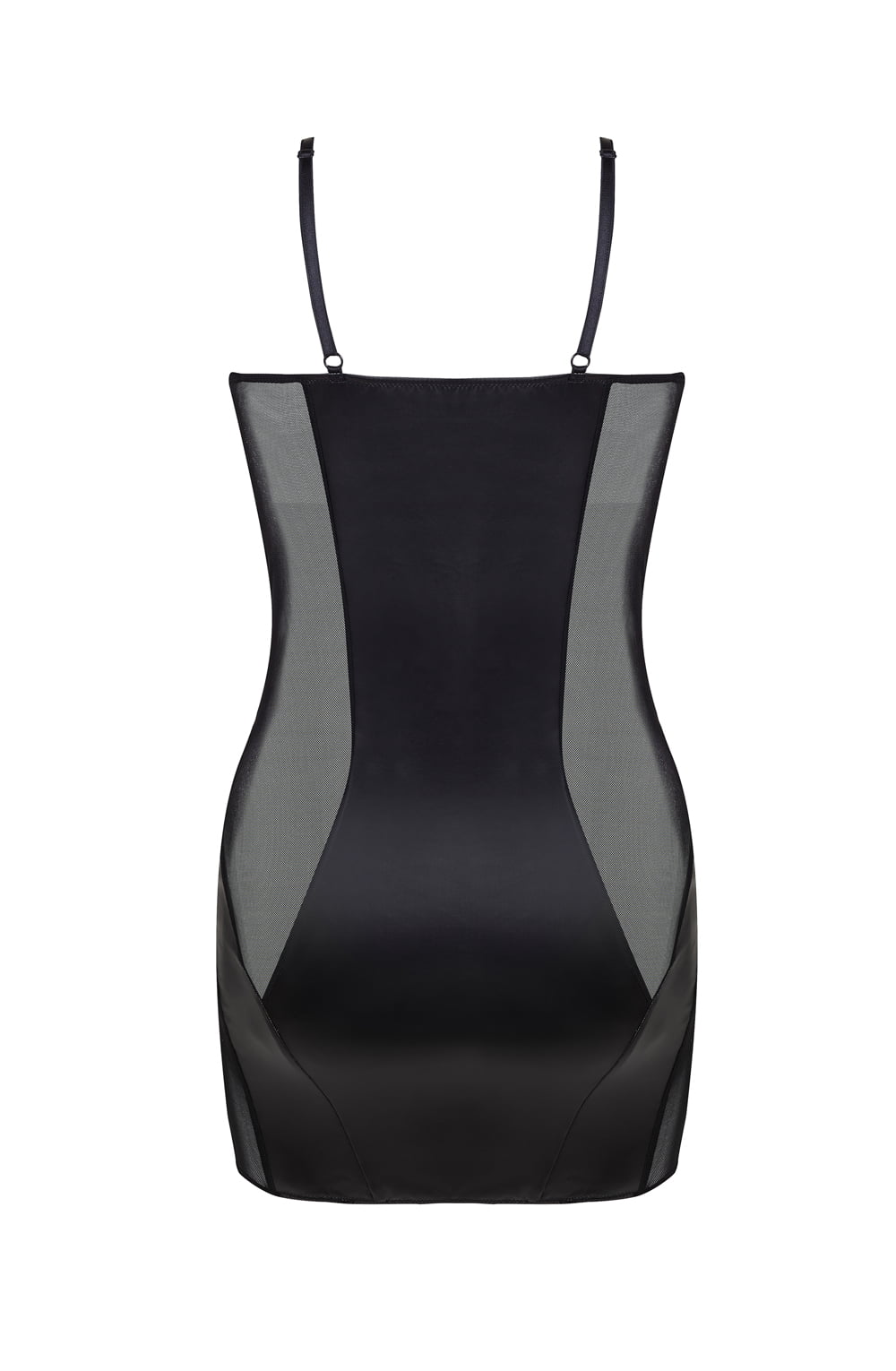 Linsori Noir Mesh Bodysuit Dress Piece - side view