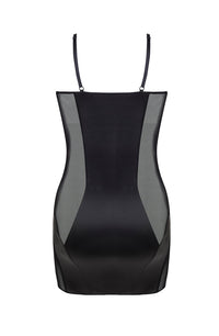 Linsori Noir Mesh Bodysuit Dress Piece - side view